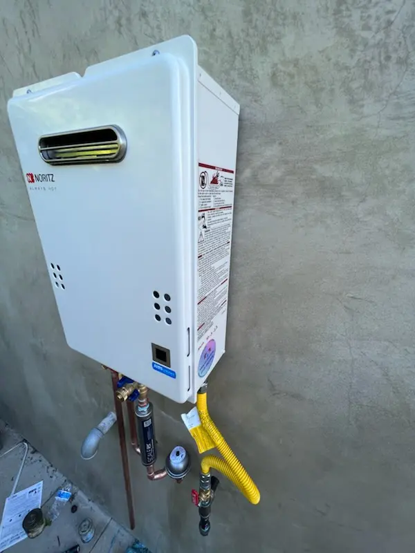 Tankless water heater installation for Westview homes